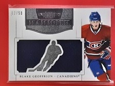 2011-12 Panini Dominion Mammoth Jersey #22 Blake Geoffrion /50