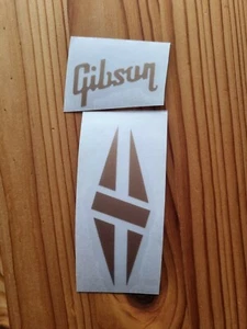 AUFKLEBER GIBSON Les Paul Custom HEADSTOCK DECAL VINILIC Gold - Bild 1 von 1