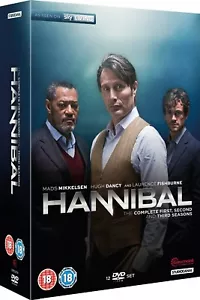 HANNIBAL 1-3 (2013-2015) FBI Lecter KIller Drama TV Season Series Rg2 DVD not US - Picture 1 of 1