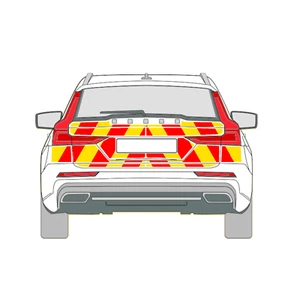 Volvo V60 MK2 Estate (2018+) CHEVRON KIT FULL ENGINEERING GRADE REFLECTIVE VINYL - Picture 1 of 3