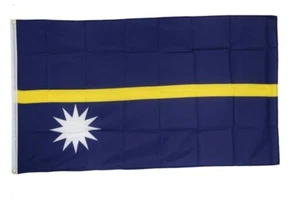 Fahne Nauru Flagge naurische Hissflagge 90x150cm - Bild 1 von 1