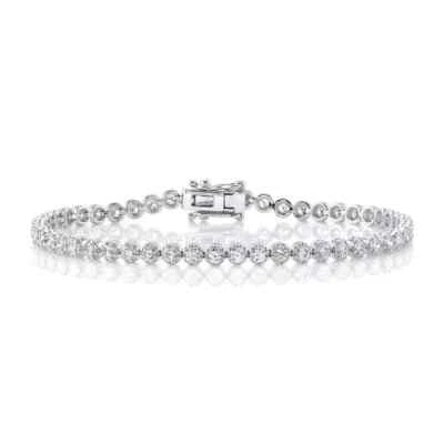 3 Carat TW Diamond Tennis Bracelet in 14K White Gold - Image 1 of 3