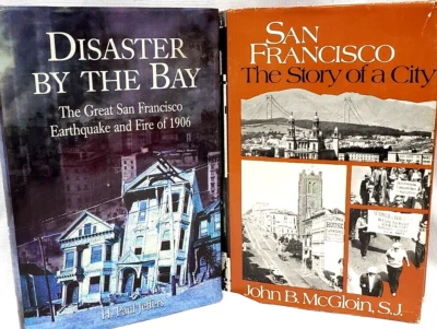 2) Signed McGloin SAN FRANCISCO History/Jeffers DISASTER BY BAY: 1906 EARTHQUAKE - Image 1 of 4
