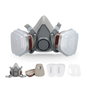 3M Atemschutz Halbmaske Gasmaske 6200 Staubmaske Lackiermaske Mit Wechselfiltern - Bild 1 von 7