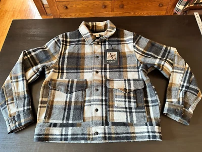 Filson Mackinaw Wool Work Jacket, BlueCprlHth, Plaid, M, #20266329, NWT's, USA - Image 1 of 4