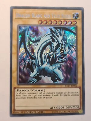 Blue-Eyes White Dragon●YUGIOH●CT14●2021●FRENCH●SECRET RARE●LIMITED ED●NM #07451 - Image 1 of 2