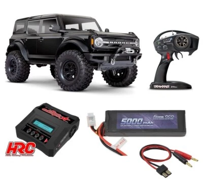 Traxxas 92076-4 TRX-4 2021 Ford Bronco 1/10 Crawler TQi Set 4 Black - Image 1 of 4