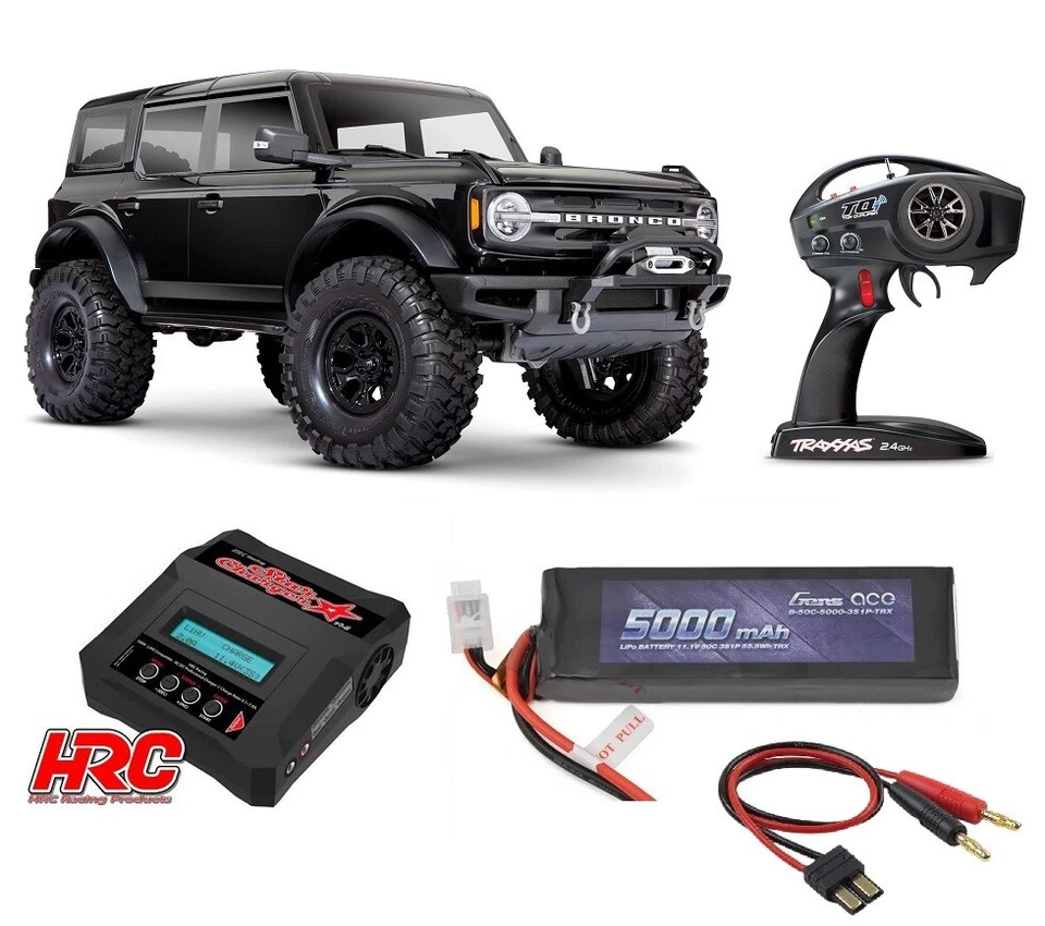 Traxxas 92076-4 TRX-4 2021 Ford Bronco 1/10 Crawler TQi Ensemble Noir