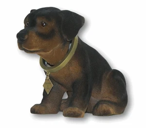 Wiggle Figura Perro Rottweiler Oscilante H 17cm Braun Grande Decorativa Cabeza - Imagen 1 de 5