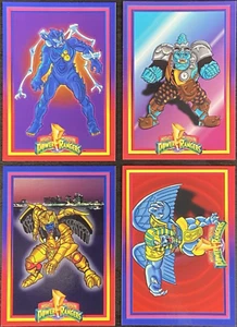Saban 1994 Mighty Morphin Power Rangers Villain Rookie Card Lot of 4 90s MMPR - Bild 1 von 2