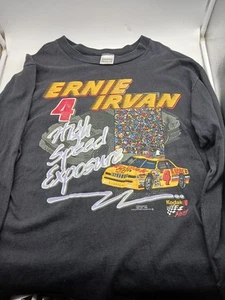 Vintage 1993 Kodak Nascar Long Sleeve Shirt XL Ernie Irvin Double Sided Y2K Race - Picture 1 of 11