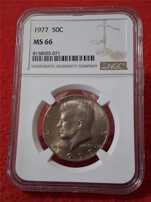 1977 KENNEDY HALF DOLLAR   NGC MS 66                                    #MF-5280 - Image 1 of 2