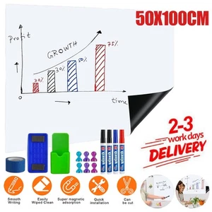 Whiteboard Magnetisch Folie Selbstklebend Magnettafel Abwischbare Magnetfolie DE - Bild 1 von 24