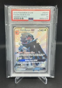 Pokemon Full Art Holo Shiny Decidueye GX SV47/SV94 PSA 10 GEM MINT Hidden Fates - Picture 1 of 2