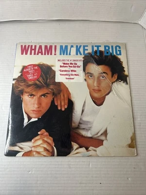 Wham Make It Big 1984 Vinyl LP Record Original COLUMBIA FC-39595 VG + Foto 1 de 4