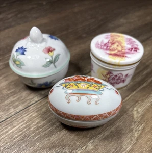 Small Pill/Trinket Boxes Vintage Lot Of 3 Spode/Bernardaud/Heinrich - Picture 1 of 13