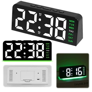 Large Display Digital Alarm Clock 4 Levels Brightness Table Clock  Date Display - Picture 1 of 18