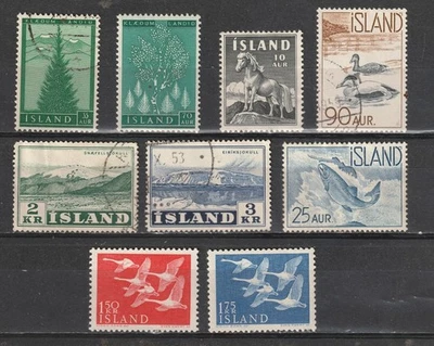 Iceland: Postage Lot 102 (1956-60 - VF - MH & U) 2025 Scott Catalog Value $11.95 - Image 1 of 4