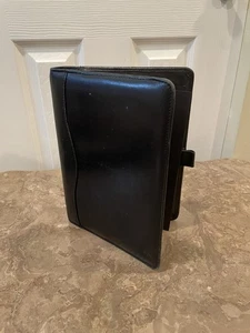 Giorgio Bernini Portafoglio Pelle Nero Organizzatore Zip per Business 3 Raccoglitore Anelli - Foto 1 di 8