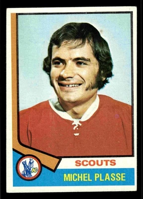 1974-75 Topps Michel Plasse #257 - Kansas City Scouts - Image 1 of 2
