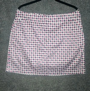 Falda corta activa IZOD rosa púrpura pata de gallo a cuadros golf tenis para mujer talla 12 - Imagen 1 de 5