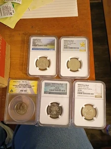 5 Coin Set of RARE 2020-W West Point Quarters-MS66 see Pictures Privy Mark As is - Picture 1 of 21