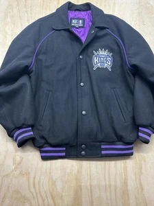 Y2K Sacramento Kings Wool Blend Varsity Jacket NBA Medium G-III & Carl Banks - Picture 1 of 9