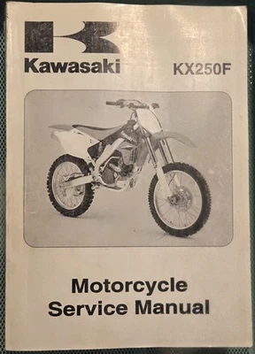 Manual de reparación de servicio de fábrica Kawasaki 2006 KX250F KX 250F # 99924-1354-01 FABRICANTE DE EQUIPOS ORIGINALES Foto 1 de 4