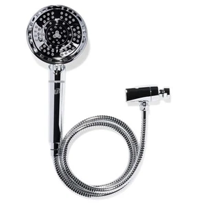 Source Hand-Held Showerhead | Adjustable Hand Held Chrome Shower Head with Ch... - Picture 1 of 7