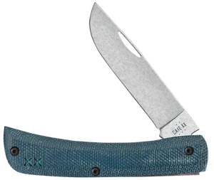 Case xx Knives Sod Buster Jr Blue Denim Micarta Laminate 10808 S35VN Steel Knife - Picture 1 of 4