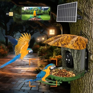 Alimentador Inteligente de Pájaros 2K Cámara HD, Casa de Pájaros, Captura Automática de Vídeos de Pájaros 2.4 o Wifi - Imagen 1 de 17