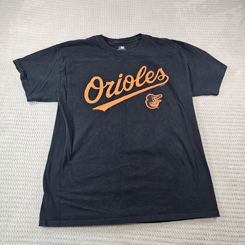 Baltimore Orioles Baseball Tshirt Adult Large Short Sleeve Black Cover