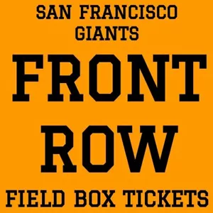 SAN FRANCISCO GIANTS FRONT ROW FIELD BOX TICKETS - JULY 10 vs TORONTO BLUE JAYS - Picture 1 of 2