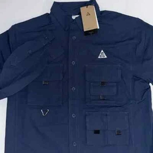 M Nike ACG Trail Long Sleeve Shirt DriFit Pockets Hiking Fishing UPF Men’s $135 - Picture 1 of 12