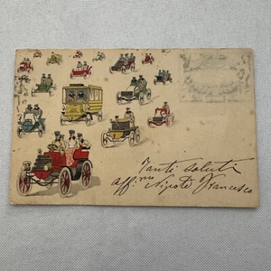 Vintage Car Automobile Postcard Post Card Italy Italian Posted with Stamp - Picture 1 of 10