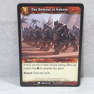 World Of Warcraft Tomb Of The Forgotten The Defense Of Nahom 196/202 TCG Card - Picture 1 of 2