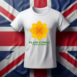 Plaid Cymru T-Shirt, Vote for Plaid Cymru tshirt, UK Elections 2024 t-shirt - Picture 1 of 7