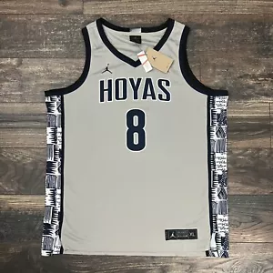 Jordan NCAA Georgetown Hoyas #8 Men’s XL Nike Elite Dri-Fit Basketball Jersey - Picture 1 of 9