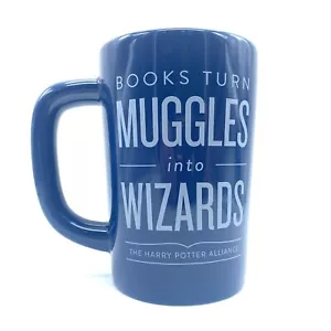 Tazza Libri Trasforma Babbani in Maghi L'Alleanza Harry Potter Blu Fuori Stampa - Foto 1 di 6