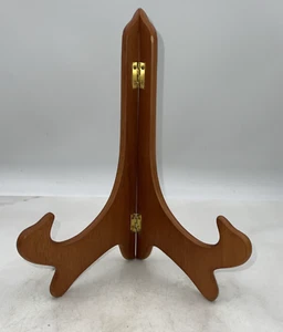 VTG Wood Hinged Cookbook Stand Holder Frame Holder - Picture 1 of 10