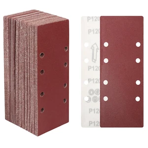 30 Fogli Abrasivi Carta Vetrata 93 X 230Mm,Grana 120 per Levigatrice Rettangolar - Foto 1 di 12