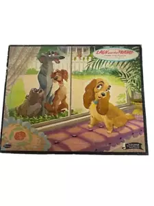 Vintage 1954 Lady & the Tramp Frame Tray Puzzle by Whitman - Picture 1 of 4