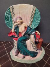 1920s/30s Style Art Deco Seated Flapper Statue by Schmid/designed by Mary Vicker