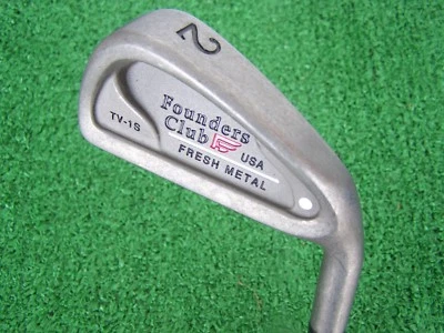Founders Club TV-1S Fresh Metal 2 Iron 19 Degree Steel Shaft White Dot NEW RH - Image 1 of 4
