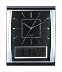 Pearl Quality Wall Clock With Large Lcd Date Month Temperature Display Pw066