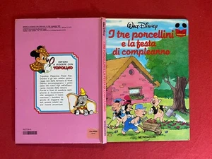 Walt Disney TRE PORCELLINI FESTA COMPLEANNO Imparo Leggere Topolino (1° Ed 1985) - Foto 1 di 6