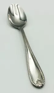 Lenox Tudor Perle Augusta Edelstahl Besteck Suppenlöffel Seil Rand 2005-2017 Scheibe - Bild 1 von 5