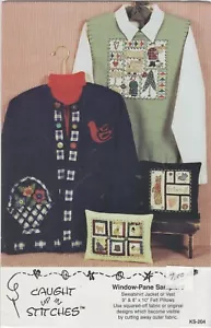Window-Pane Samplers Sweatshirt Jacket Reverse Applique Sewing Pattern KS-204 - Picture 1 of 3