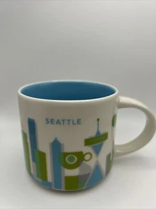14 OZ. Taza de café Starbucks Seattle WA “You Are Here” colección taza 2013 - Imagen 1 de 5