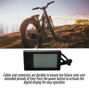 APT 510S 36V/48V Bicicleta Eléctrica Pantalla LCD Kit de Conversión EBike Medidor de Velocidad - Imagen 1 de 10